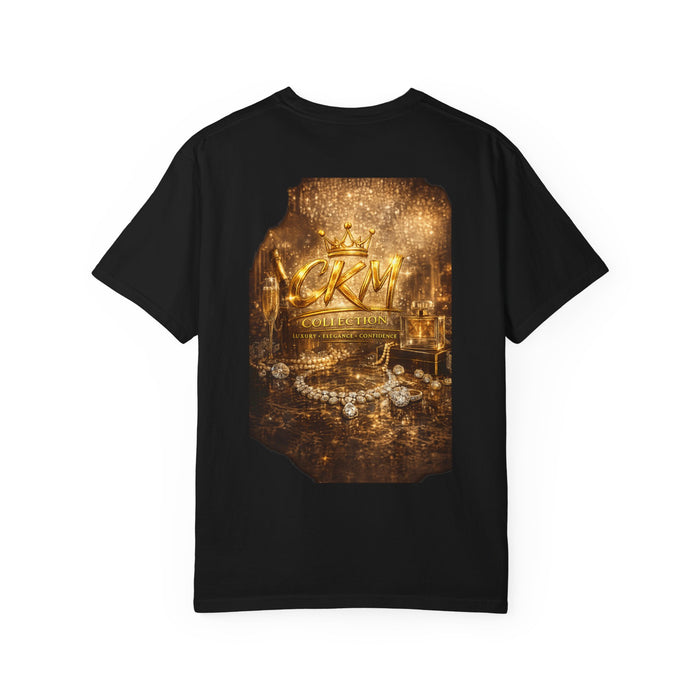 CKM Crown Dynamic T‑Shirt — Luxury Gold Jewelry Back Print