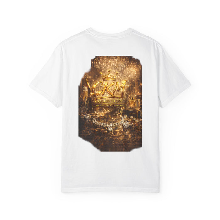 CKM Crown Dynamic T‑Shirt — Luxury Gold Jewelry Back Print