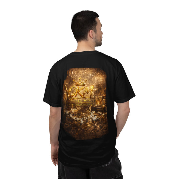 CKM Crown Dynamic T‑Shirt — Luxury Gold Jewelry Back Print