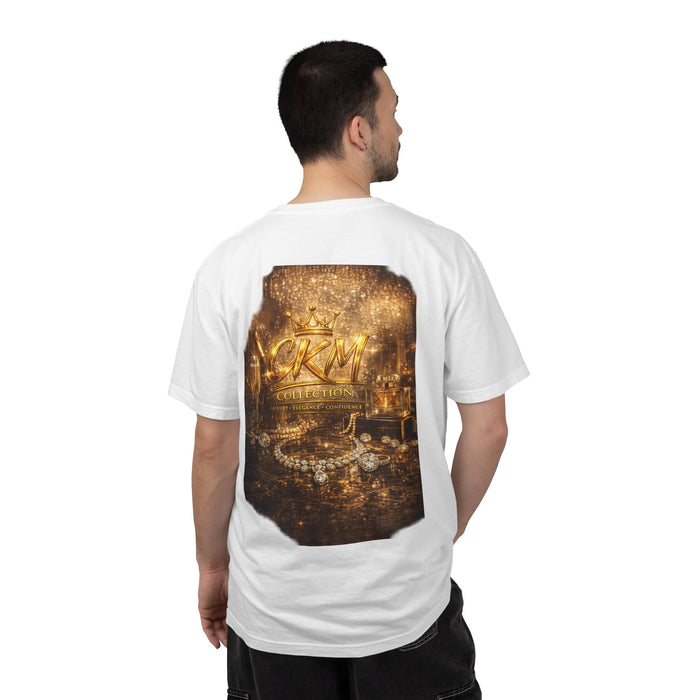 CKM Crown Dynamic T‑Shirt — Luxury Gold Jewelry Back Print