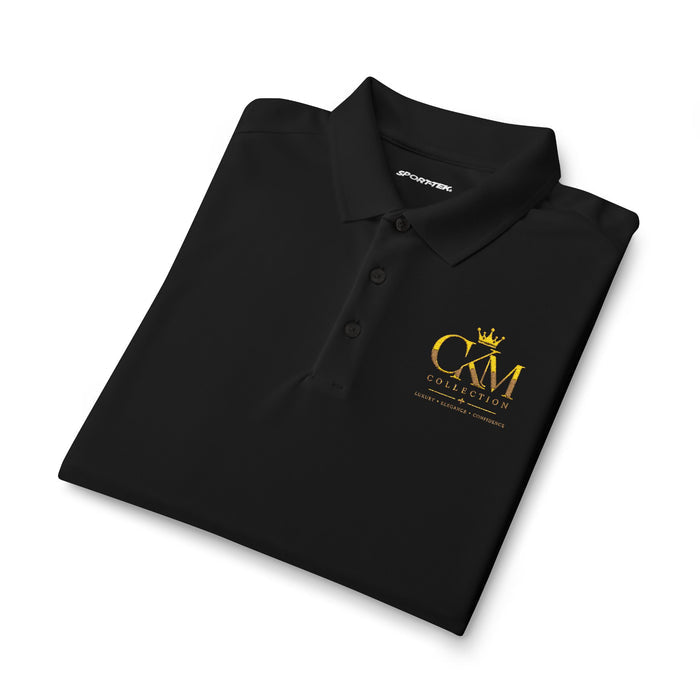 CKM Crown Embroidered Floral Logo Polo Shirt