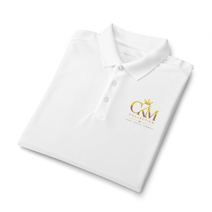CKM Crown Embroidered Floral Logo Polo Shirt