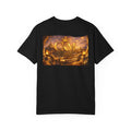 CKM Crown Graphic T‑Shirt — Golden Regal Logo & Scenic Back print