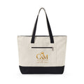 CKM Crown Monogram Canvas Tote Bag