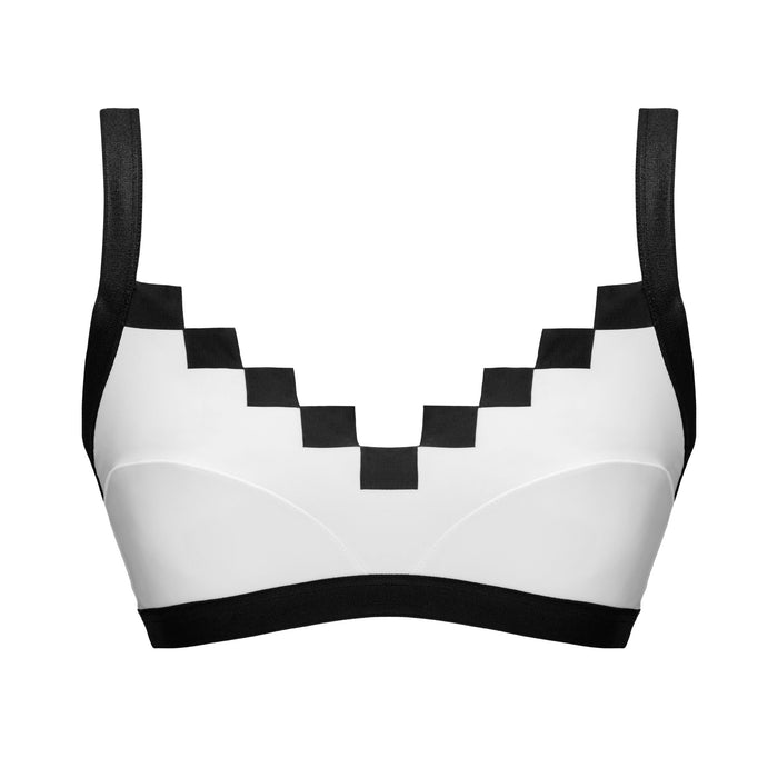 Maison Pixel Classic Pong white pixel top, front view