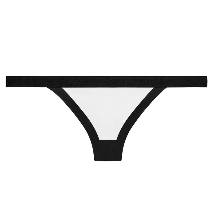 Maison Pixel Classic Pong white pixel panties, front view