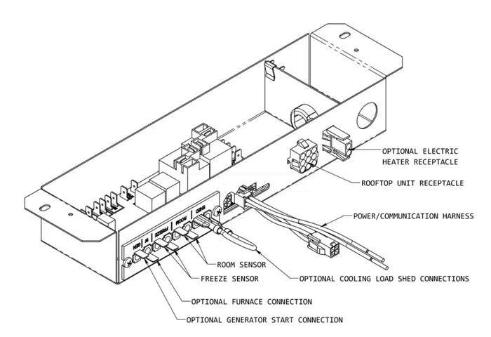 Coleman Mach Control Box Assembly - Internal Components Diagram | United RV Parts