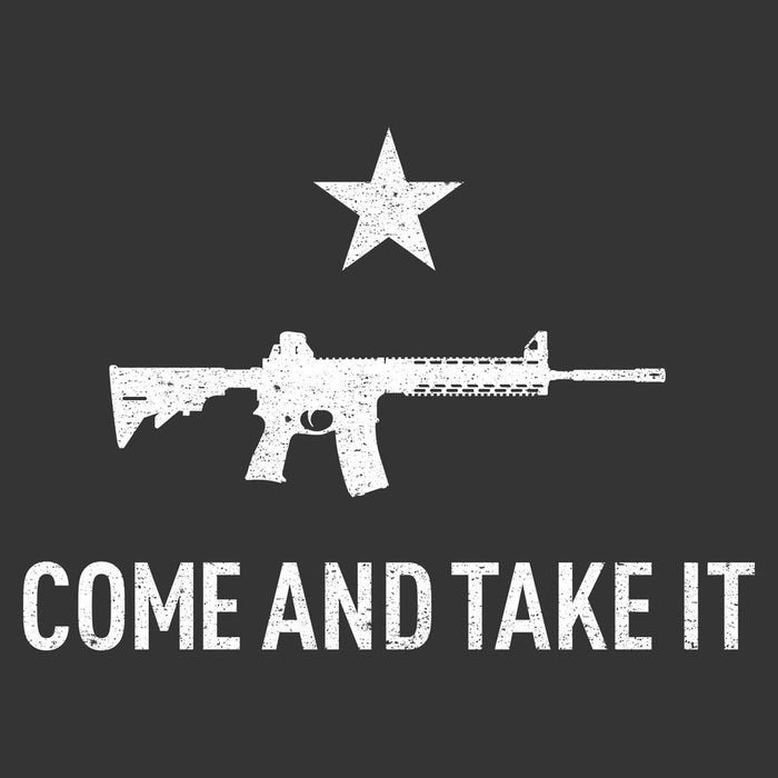Grunt Style Come And Take It T-Shirt - Charcoal artwork