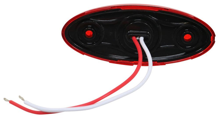 Red LED Clearance Light - Bottom Housing View with Wires | United RV Parts