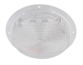 White Steel Round Scare Light CMD-007-42 - Top-Down View | United RV Parts