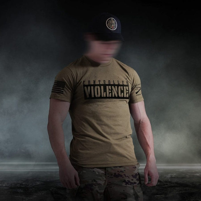 Controlled Violence T-Shirt - Combat Green