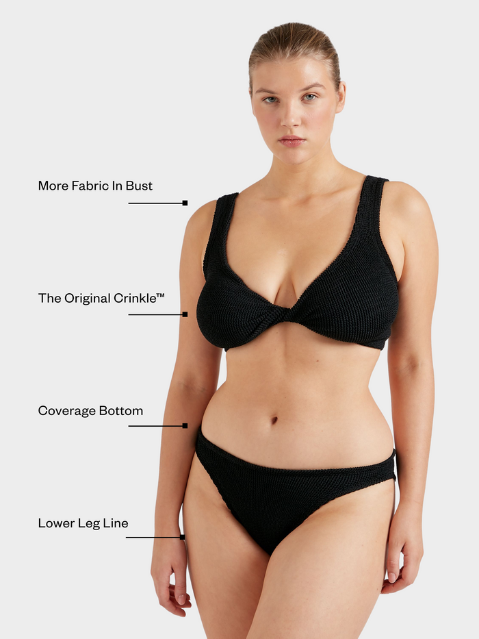 Coverage Juno Bikini - Black