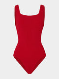 Coverage Square Neck Swim - Red