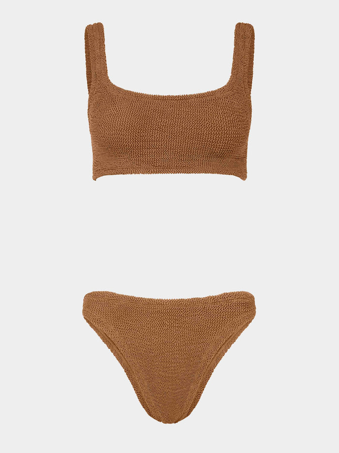Coverage Xandra Bikini - Metallic Cocoa