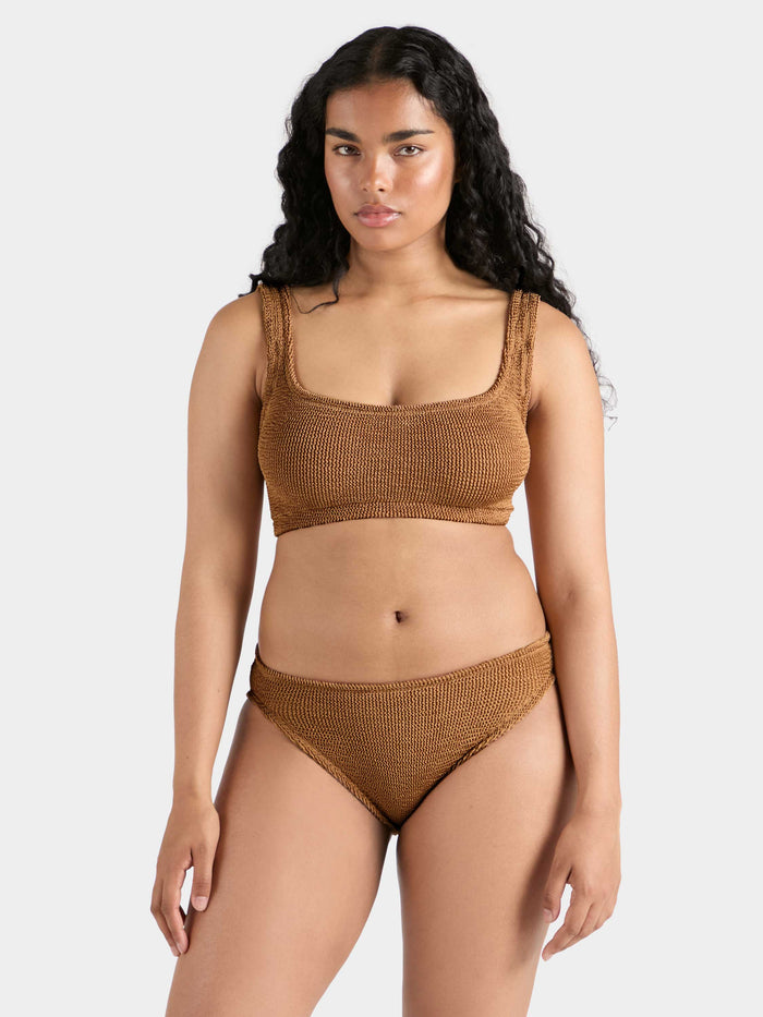 Coverage Xandra Bikini - Metallic Cocoa