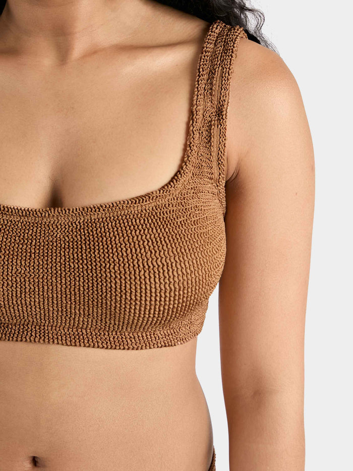 Coverage Xandra Bikini - Metallic Cocoa