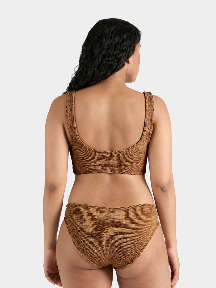 Coverage Xandra Bikini - Metallic Cocoa