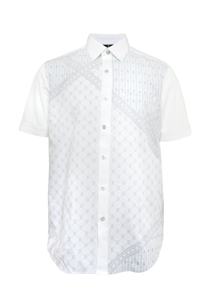 Crosswise Men Shirt - Short Sleeve - Off White