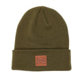 Cuffed Patriotic Green Beanie