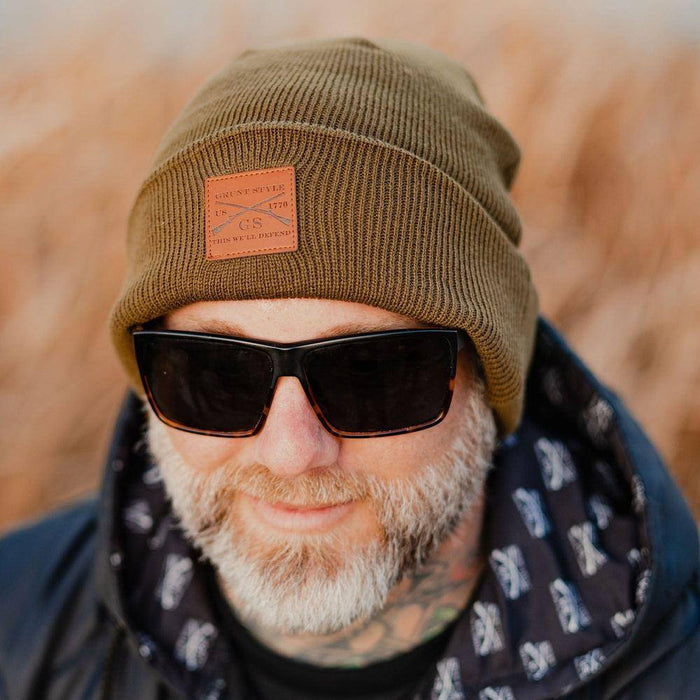 Grunt Style Logo Beanie - Military Green
