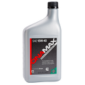 Silver OnaMax SAE 15W-40 Engine Oil 32oz Bottle - Front View | United RV Parts
