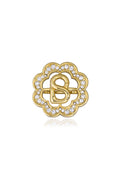 Daisy Ring Brooch - Coconut
