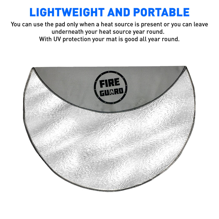 Deck Protector - Fireproof Mat Fire Pit Pad Deck Protector Great for Base, BBQ Mat, Patio Shield, Deck Defender - Fire Retardant Resistant mat for Outdoors - Charcoal Grill – 36 Inch