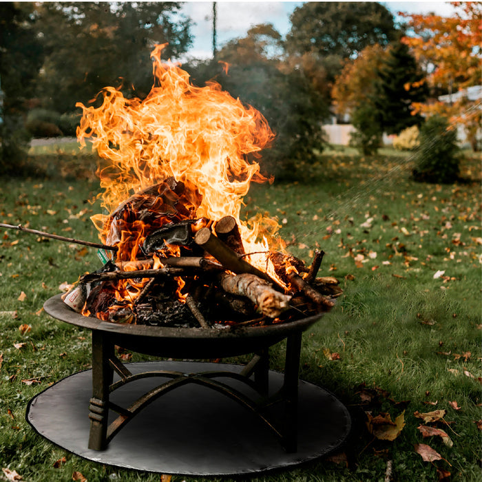 Deck Protector - Fireproof Mat Fire Pit Pad Deck Protector Great for Base, BBQ Mat, Patio Shield, Deck Defender - Fire Retardant Resistant mat for Outdoors - Charcoal Grill – 24 Inch