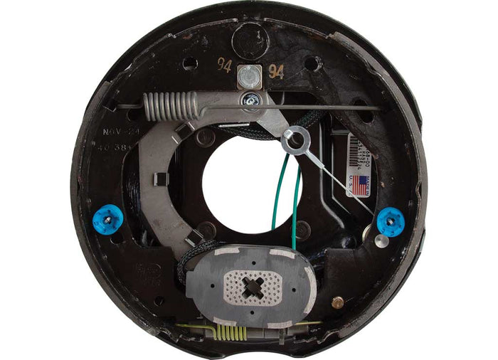 Dexter 10-Inch Left Hand Trailer Brake Assembly K23-468-00 - Close-Up Detail | United RV Parts
