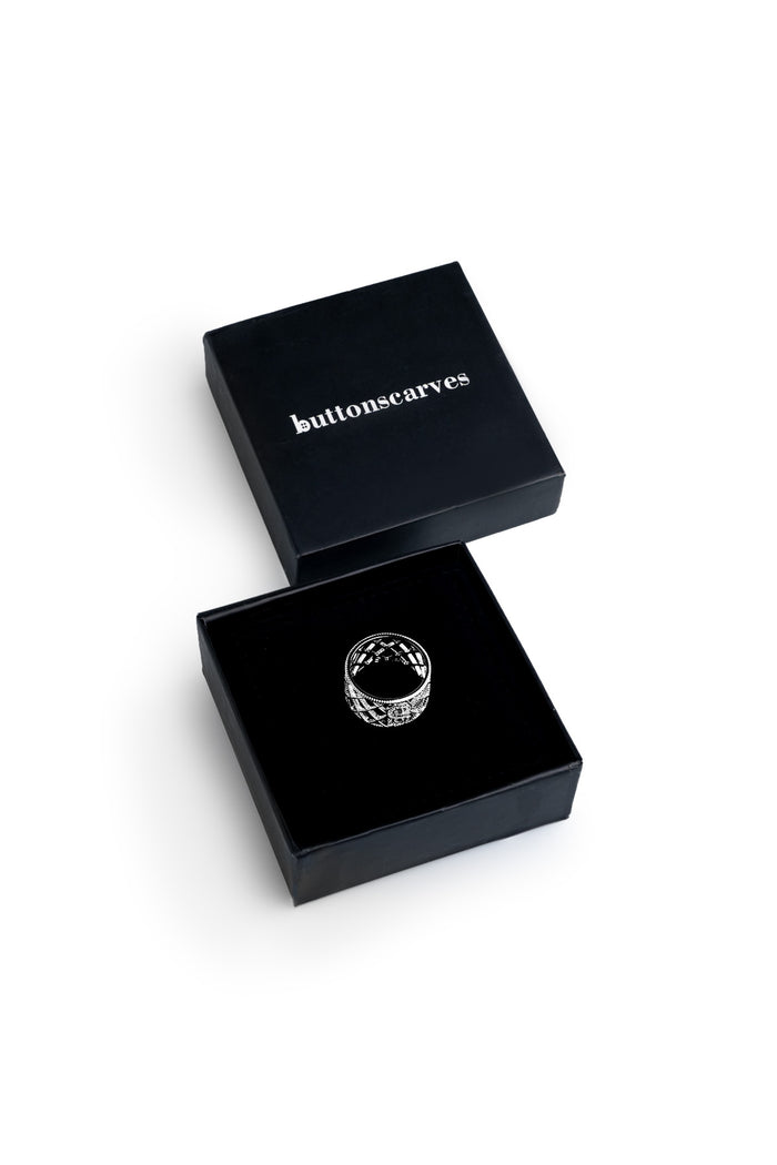 Diana Ring Brooch - Silver