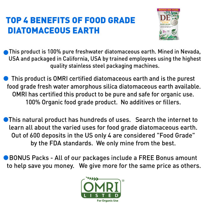 Diatomaceous Earth - DE Fresh Water - 10.5 Pounds