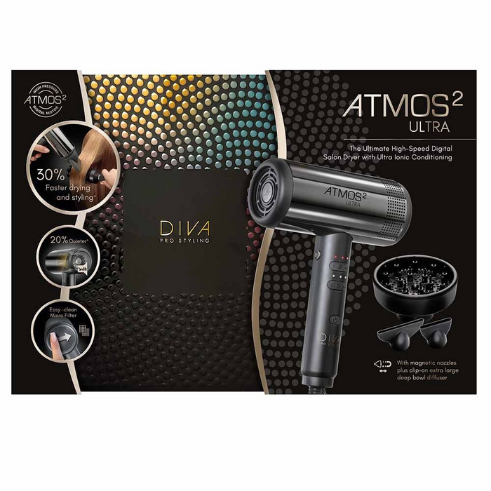 Diva Pro Atmos II Ultra High Speed Digital Hair Dryer
