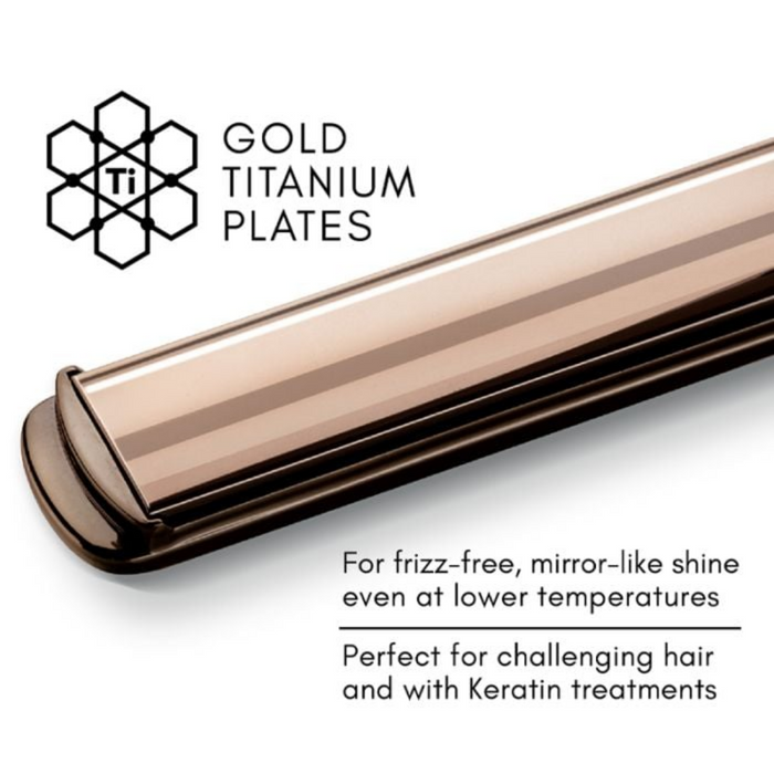 Diva Pro Ultra Fast Titanium Hair Straightener Gold