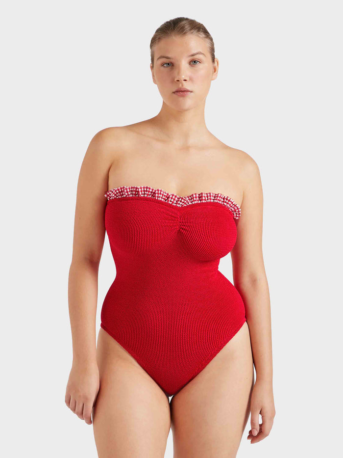 Dolly Swim - Red Gingham