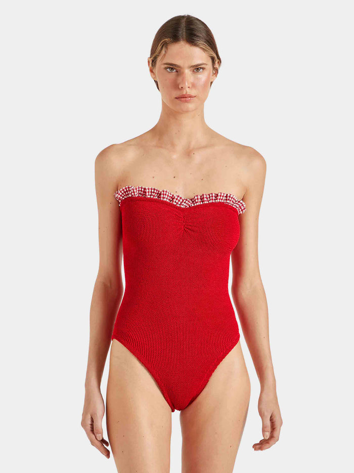 Dolly Swim - Red Gingham