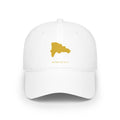 Dominicana Gold Map Baseball Cap — Dominican Republic Pride Low Profile Hat