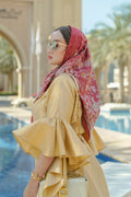 Dubai Voile Square - Ruby