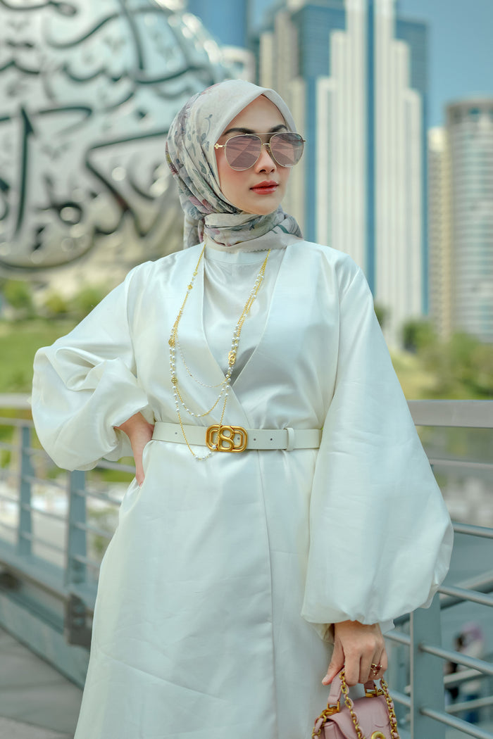 Dubai Voile Square - Vanilla