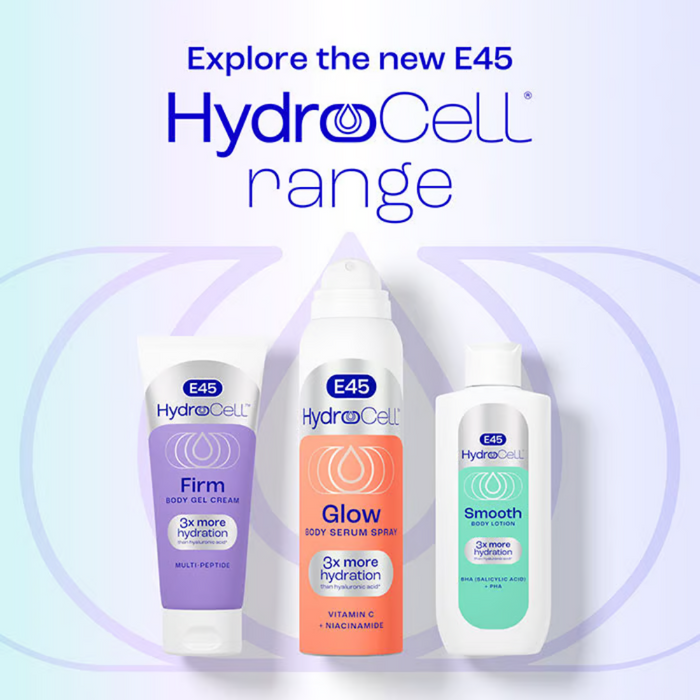 E45 HydroCell Glow Body Serum Spray 200ml
