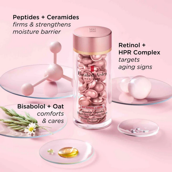 Elizabeth Arden Retinol Ceramide Line Erasing Night Serum Capsules 90 Capsules