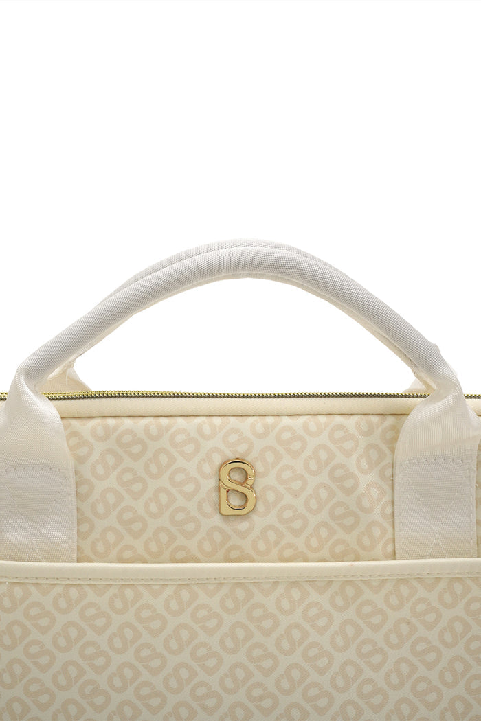 Emilie Tapis Laptop Bag - Ivory