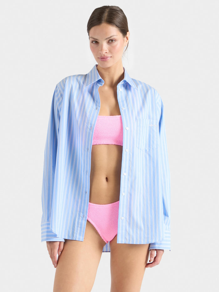 Essential Shirt -  Stripe Cornflower