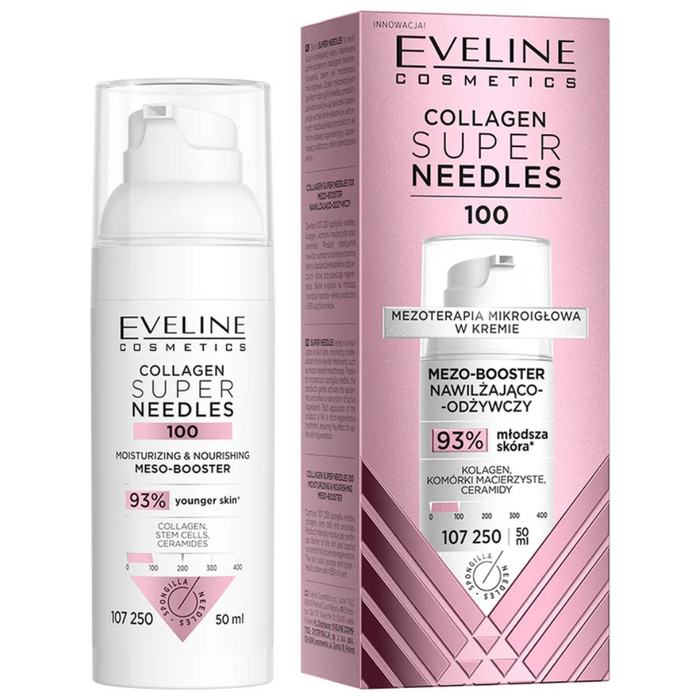 Eveline Cosmetics Collagen Super Needles 100 Moisturising & Nourishing Meso-Booster 50ml