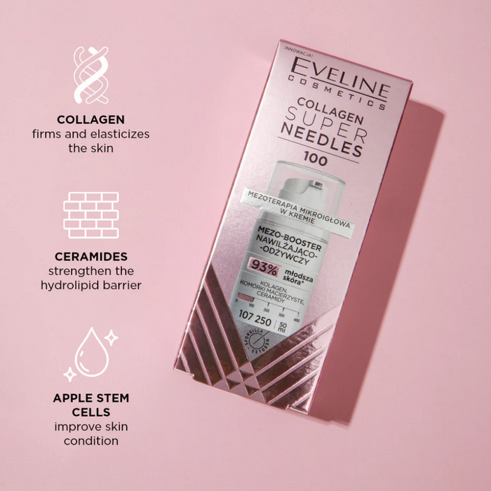 Eveline Cosmetics Collagen Super Needles 100 Moisturising & Nourishing Meso-Booster 50ml