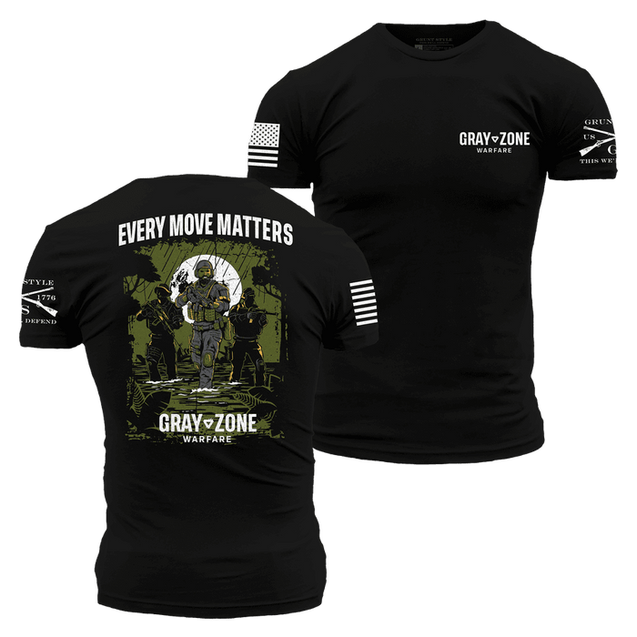 Grunt Style Gray Zone Warfare Collab T-Shirt - Black