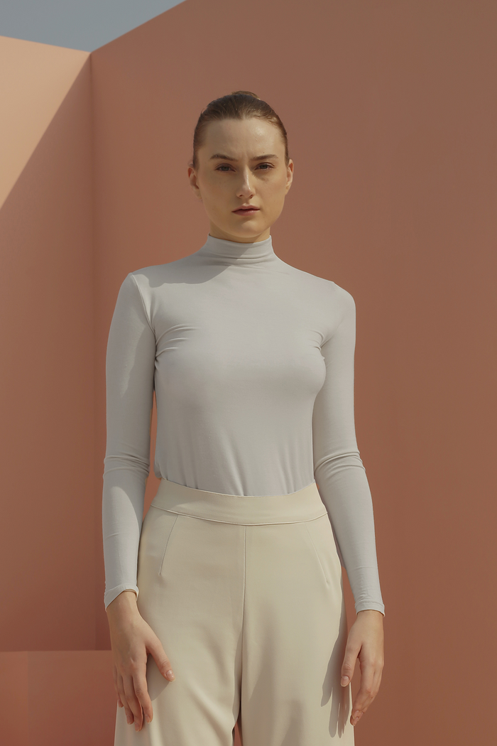 Everyday High Neck Inner Light Grey
