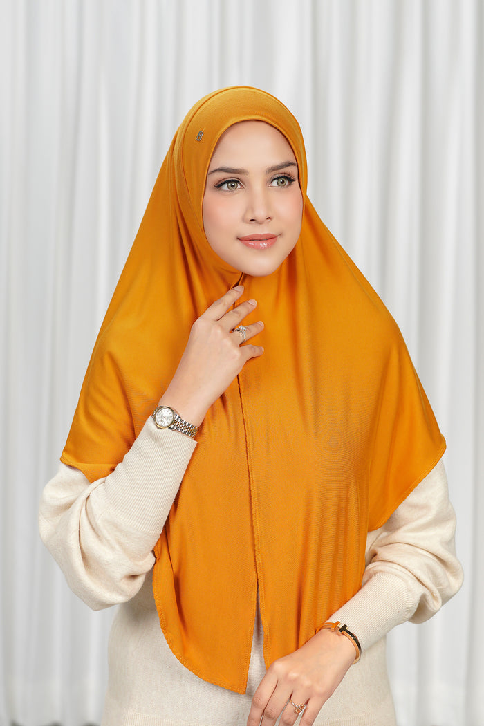 everyday jersey slip-on scarf in ginger by buttonscarves