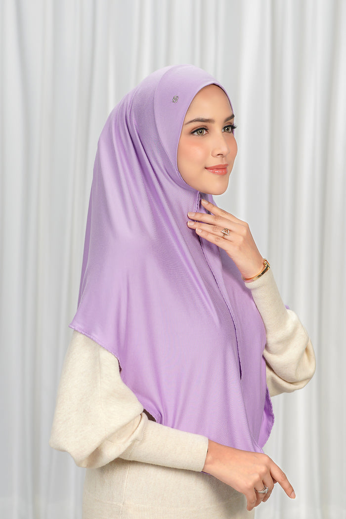 everyday jersey slip-on scarf in lavender by buttonscarves