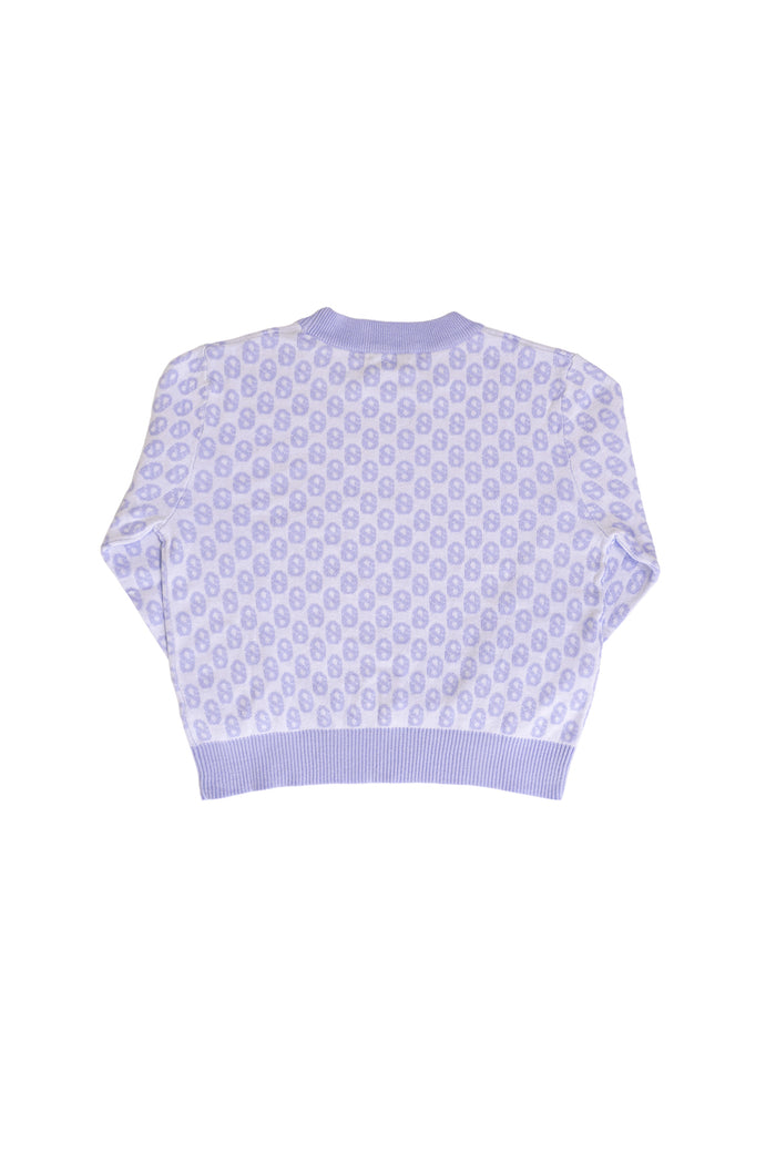 Everyday Kids Monogram Sweater - Purple Heart