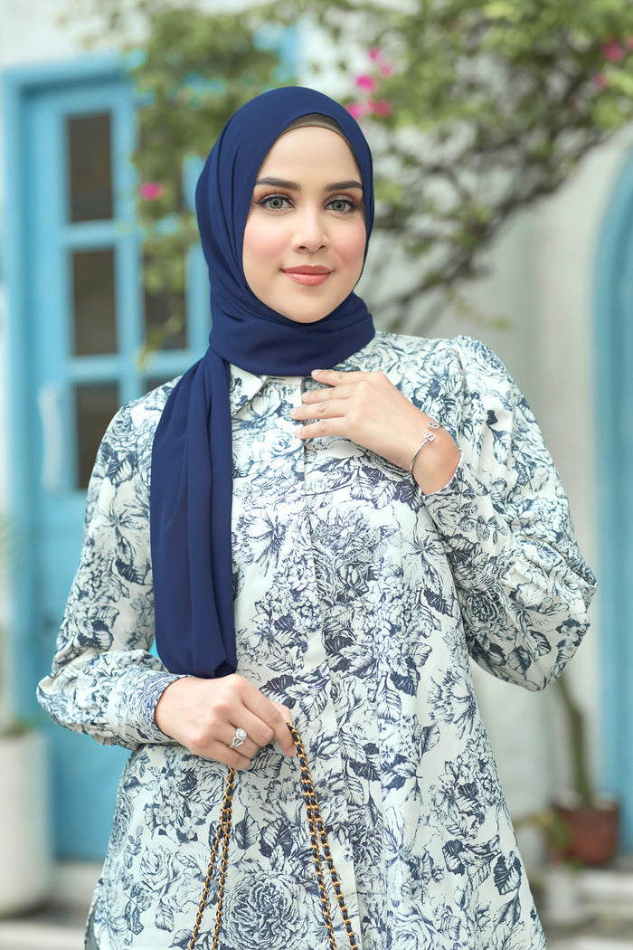 Everyday Shawl - Navy